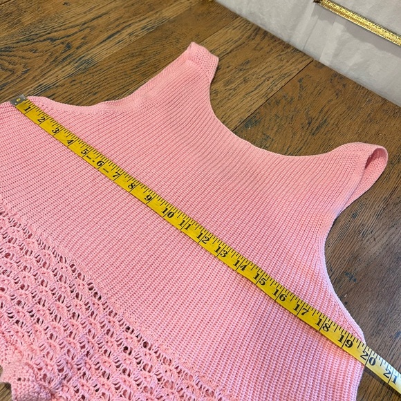 ❣️525 AMERICA – Pink Knit Tank Top (XL) - Picture 9 of 10